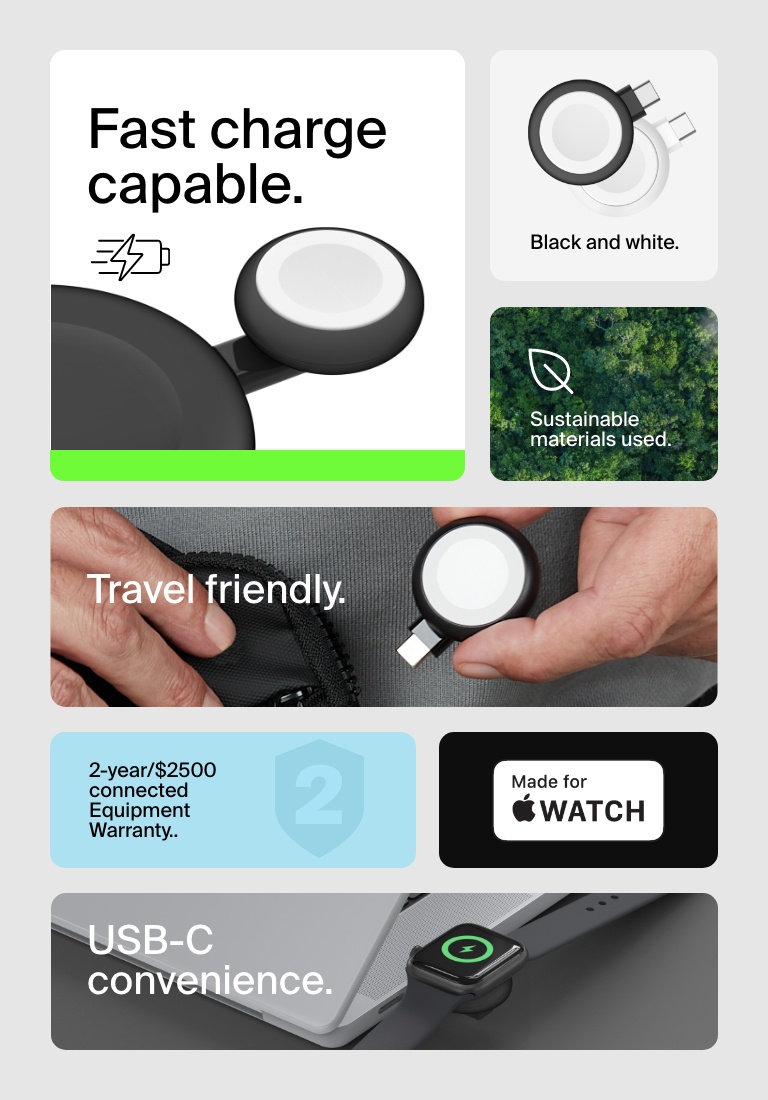 Belkin BoostCharge Pro 3-in-1 MagSafe-Compatible Wireless Charging Pad with Qi2 15W, Fast Charging iPhone Charger, Compatible with iPhone 15, 14, and 13 Series, AirPods, Apple Watch, & More