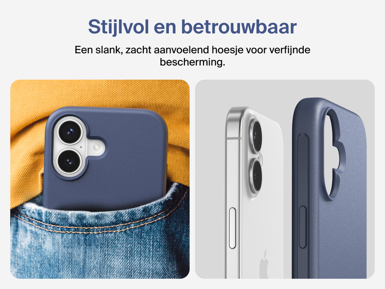 Belkin ScreenForce Protect-hoesje met aanraakgevoelige cameraknop en een meerlaags design voor magnetische precisie en duurzame bescherming van je iPhone 17.