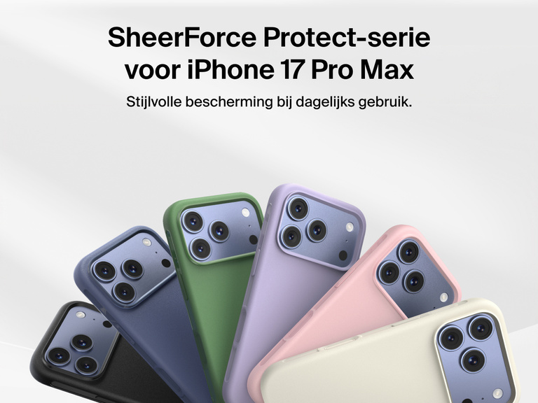 Dun en duurzaam Belkin ScreenForce Protect-hoesje voor dagelijkse bescherming van je iPhone 17.