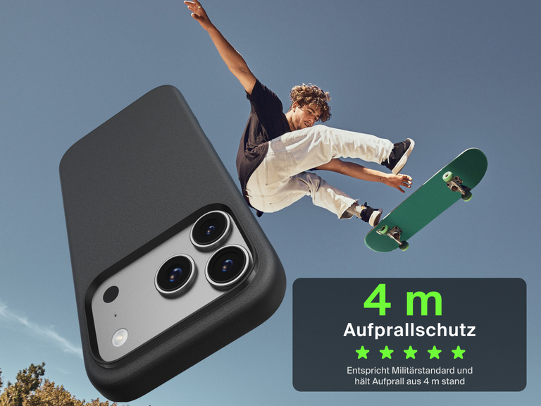 Belkin H&uuml;lle der SheerForce Protect Serie f&uuml;r das iPhone 17, die schlanken aber strapazierf&auml;higen und zuverl&auml;ssigen Schutz f&uuml;r den Alltag bietet.