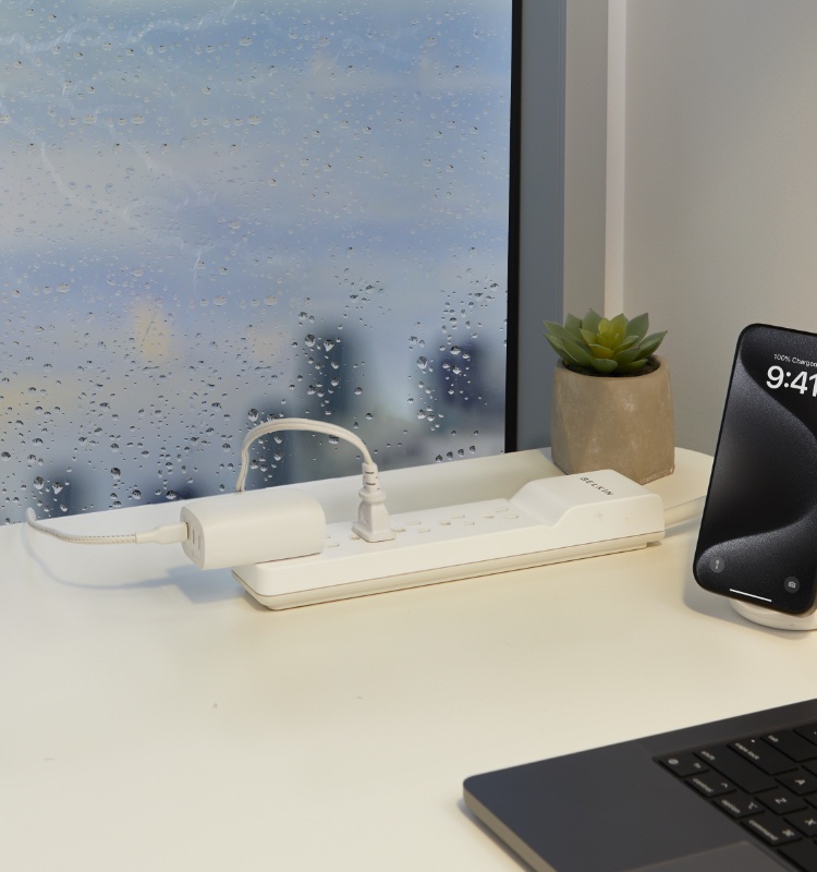 Safeguard your electronics against surges and spikes. 