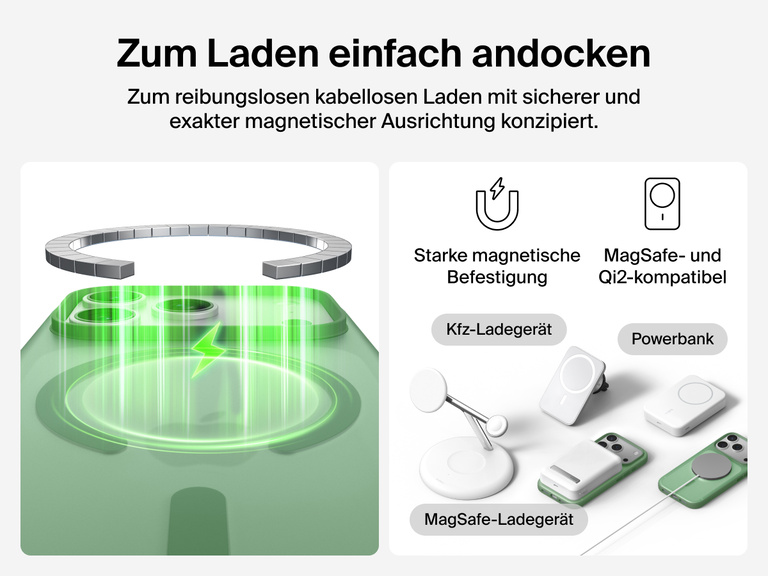 Close-up of Belkin SheerForce Grip Series Case for iPhone 17 with textured edges for secure, comfortable handling.