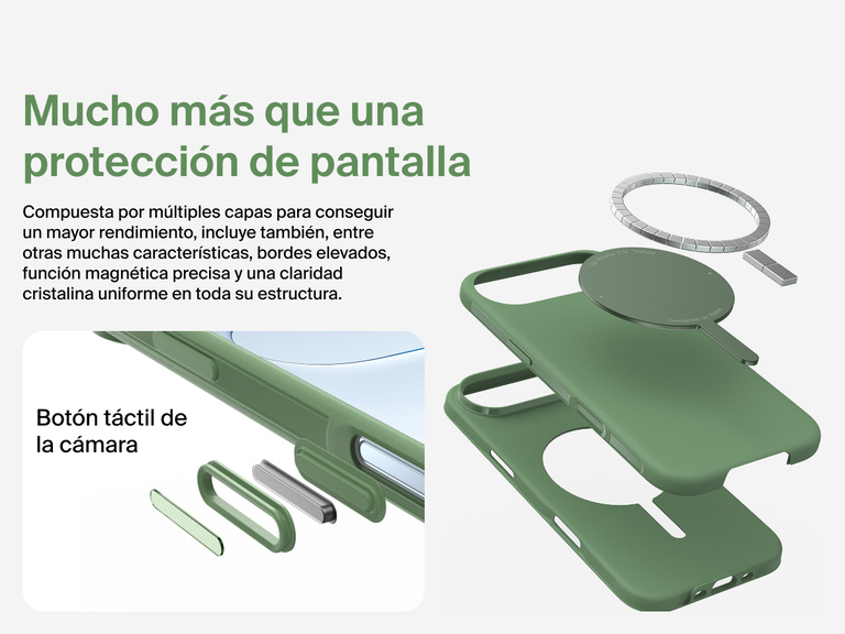 La funda SheerForce Protect Series de Belkin para iPhone 17 es compatible con MagSafe y Qi2 para proporcionar un potente acoplamiento magn&eacute;tico con cargadores y otros accesorios.