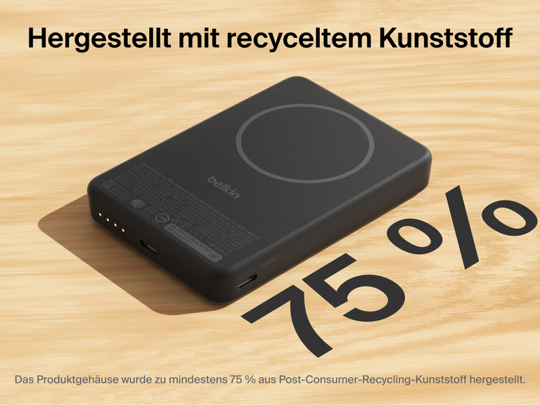 one line of seo optimized ada compliant alt text for the attached image of Slim Magnetic Power Bank 10K with Qi2