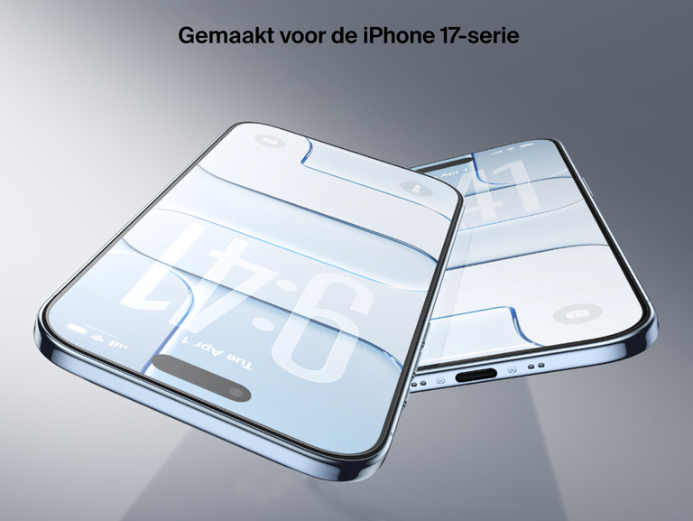Belkin ScreenForce InvisiGlass-screenprotector voor ultraheldere, duurzame bescherming, gemaakt voor de nieuwste iPhone-serie.