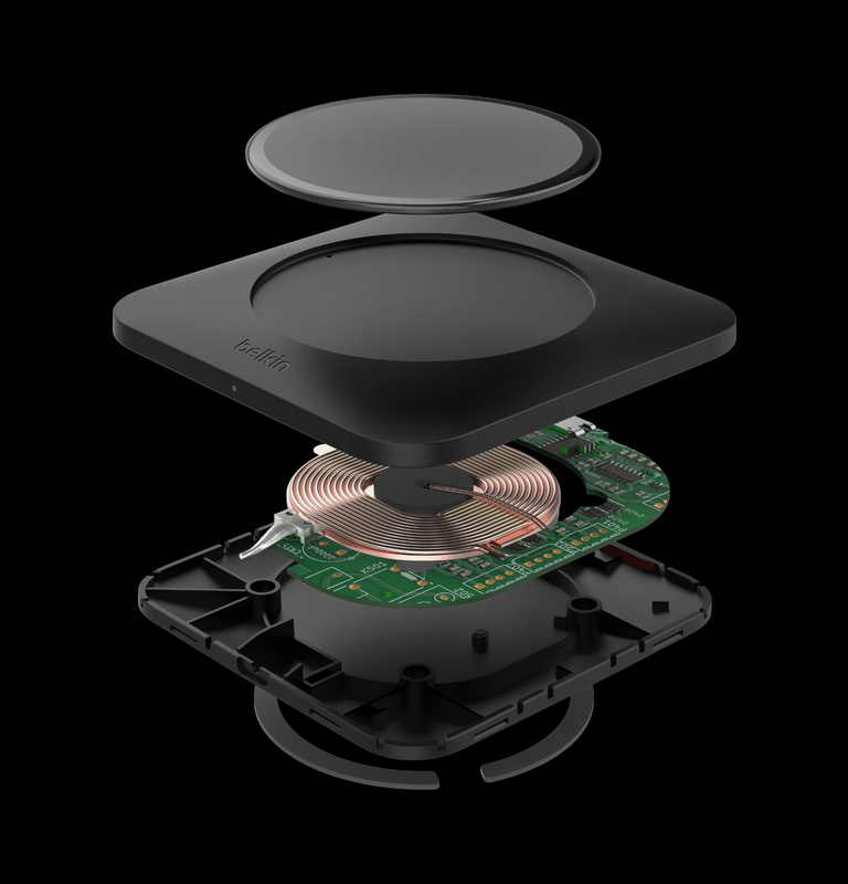 Belkin BoostCharge Pro Universal Easy Align Wireless Charging Pad, 15W Fast Charger for Apple iPhone, Samsung Galaxy, Apple AirPods Pro, and Other MagSafe Enabled Devices - Black | Belkin