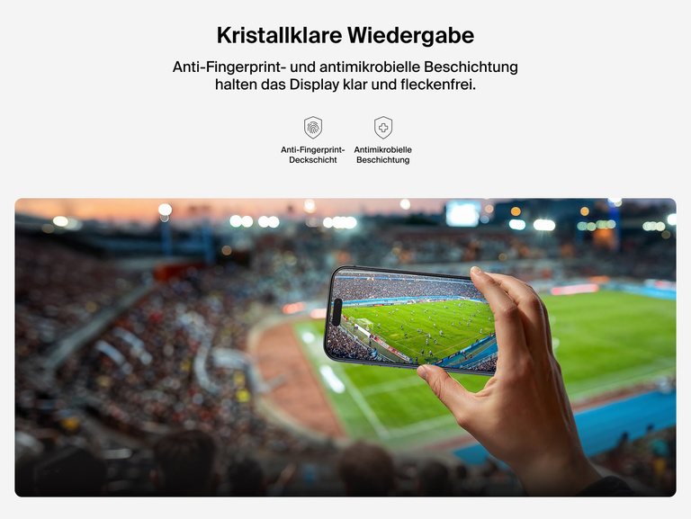 Belkin ScreenForce InvisiGlass Displayschutz mit Anti-Fingerprint-Beschichtung sorgt f&uuml;r einen kristallklaren Bildschirm.