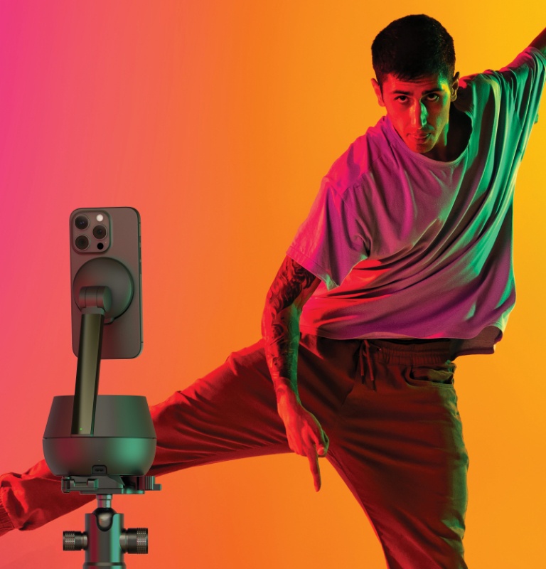 Compatible with iPhone and tripods. 