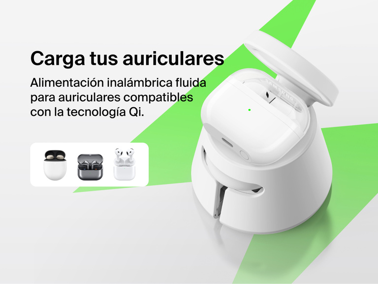 Esta estaci&oacute;n de carga modular con Qi2 de 25 W Belkin UltraCharge puede cargar auriculares habilitados con el est&aacute;ndar Qi. Su dise&ntilde;o modular facilita una carga fluida y eficaz cada d&iacute;a.