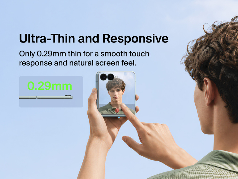 Belkin Titan SmartShield Anti-Reflective Screen Protector for Samsung Galaxy Z 8 delivers an ultra-thin 0.29 mm design with smooth touch response.