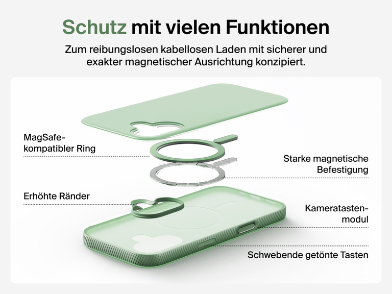 Belkin SheerForce Grip Series Case for iPhone 17 supports MagSafe and Qi2 wireless charging with strong magnetic alignment.