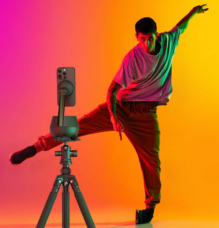 Compatible with iPhone and tripods. 