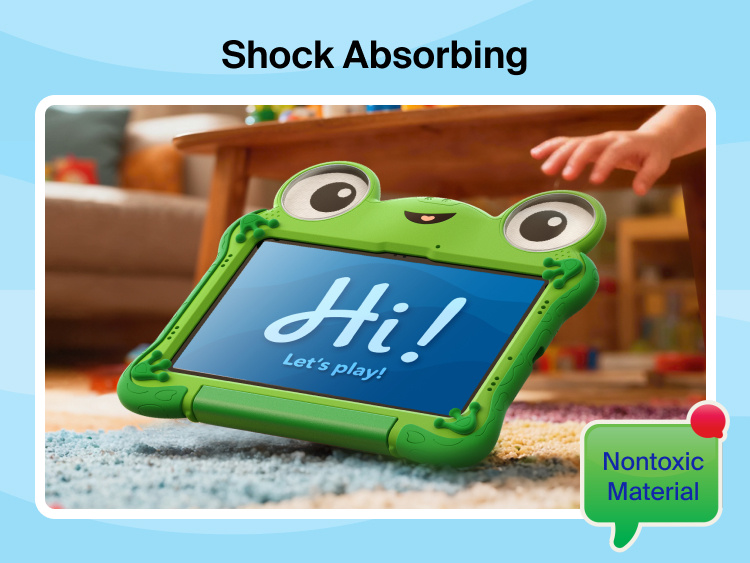 Belkin Disney Toy Story 5 Lilypad protective case for Samsung Galaxy Tab A11+ with shock-absorbing, nontoxic foam construction for durable everyday protection.