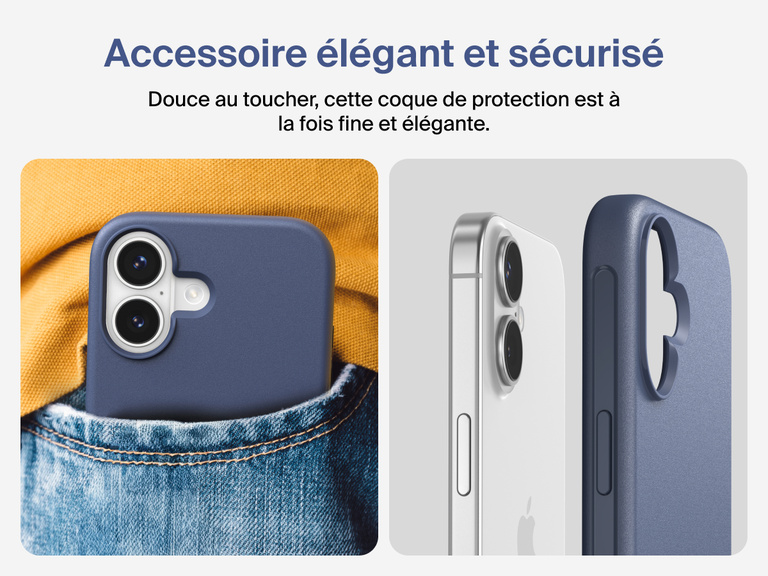 Coque de protection Belkin ScreenForce Protect Series pour iPhone 17 avec bouton de contrôle réactif pour l'appareil photo et design en couches pour une protection durable, précise et magnétique.