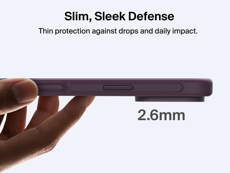 Belkin Protect Series Case for iPhone 18 features a slim 2.6 mm profile designed to protect against drops and everyday impacts.