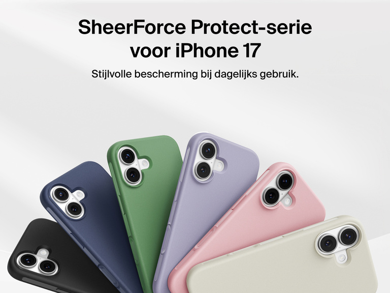 Dun en duurzaam Belkin ScreenForce Protect-hoesje voor dagelijkse bescherming van je iPhone 17.