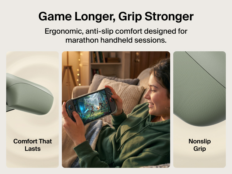 Belkin Gaming Grip for Nintendo Switch 2 features ergonomic anti-slip grips designed for lasting comfort during extended handheld gaming sessions.