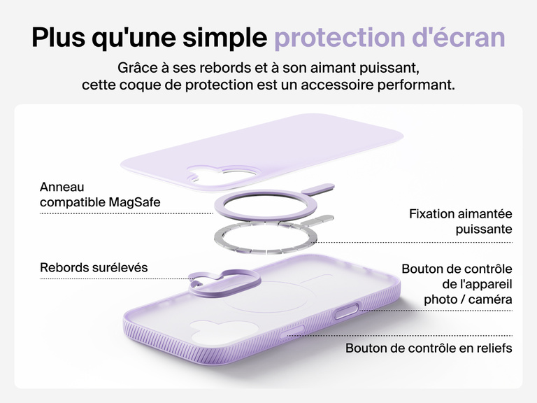 Belkin SheerForce Grip Series Case for iPhone 17 supports MagSafe and Qi2 wireless charging with strong magnetic alignment.