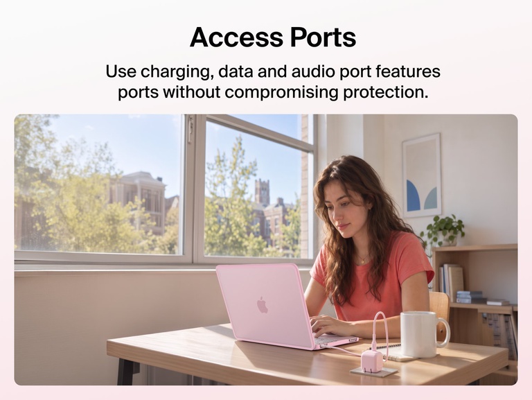 Access Ports: use charging, data, and audio ports without compromising protection