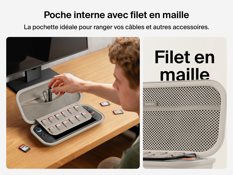 Image d'un socle de recharge 3-en-1 aimanté et compacte rechargeant rapidement une Apple Watch et qui met en avant son module de recharge certifié MFi, sa compatibilité avec tous les modèles de l'Apple Watch et sa fonction de recharge de zéro à 80 % en 45 minutes de l'Apple Watch Séries 7 (ou version ultérieure).