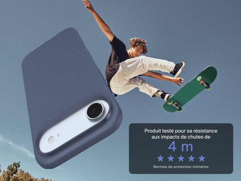 Coque de protection Belkin ScreenForce Protect Series pour iPhone 17 con&ccedil;ue pour &ecirc;tre fine, durable et fiable, tous les jours.