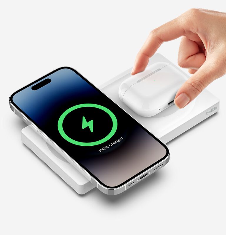Belkin ワイヤレス充電器　ベルキン　magsafe 白　充電doc ベルキン、世界初のQi2公式認証ワイヤレス充電器を発売。iPhoneも