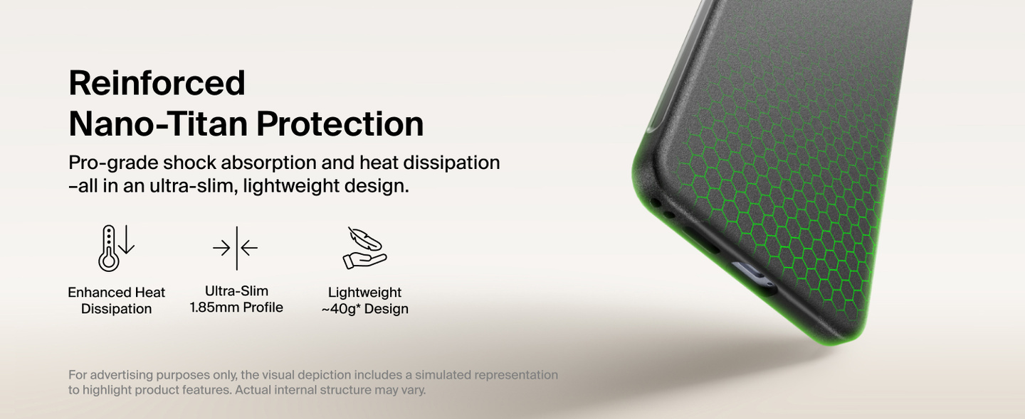 Nano-Titan construction and slim profile of the Belkin SheerForce Protect Series Case