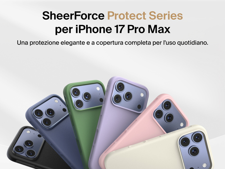 La custodia Belkin SheerForce Protect Series per iPhone 17 offre una copertura durevole e compatta e una protezione quotidiana per il tuo dispositivo.