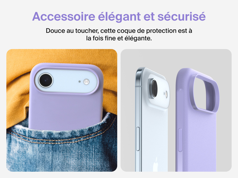 Coque de protection Belkin ScreenForce Protect&nbsp;Series pour iPhone&nbsp;17 avec bouton de contr&ocirc;le r&eacute;actif pour l'appareil photo et design en couches pour une protection durable, pr&eacute;cise et magn&eacute;tique.