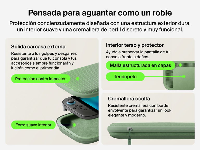 Belkin Gaming Travel Case for Nintendo Switch 2 features a tough outer shell, soft velvet and mesh interior, and stealth zippers for durable, protective, and stylish portability.