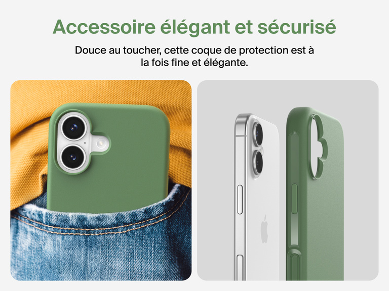 Coque de protection Belkin ScreenForce Protect&nbsp;Series pour iPhone&nbsp;17 avec bouton de contr&ocirc;le r&eacute;actif pour l'appareil photo et design en couches pour une protection durable, pr&eacute;cise et magn&eacute;tique.