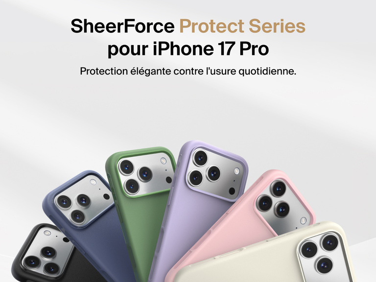 Coque de protection Belkin ScreenForce Protect Series pour iPhone 17 con&ccedil;ue pour &ecirc;tre fine, durable et fiable, tous les jours.