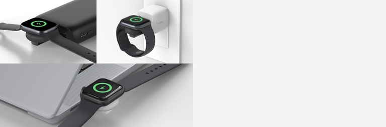 Certifié MFI et compatible avec les modèles de montres Apple, avec recharge rapide pour Apple Watch Series 7 et versions ultérieures.