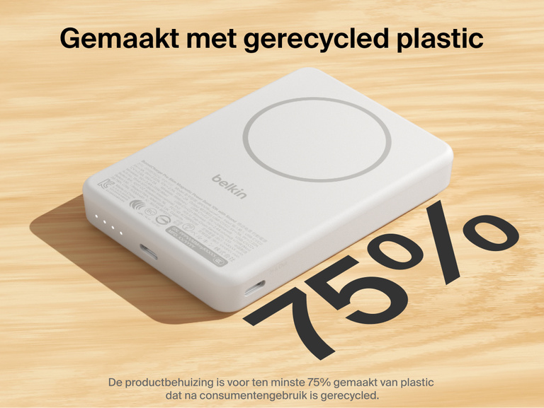 one line of seo optimized ada compliant alt text for the attached image of Slim Magnetic Power Bank 10K with Qi2