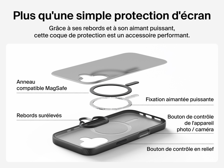 Belkin SheerForce Grip Series Case for iPhone 17 supports MagSafe and Qi2 wireless charging with strong magnetic alignment.