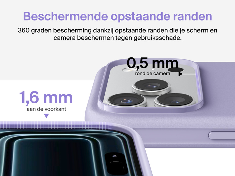 Belkin ScreenForce Protect-hoesje voor de iPhone 17, met opstaande randen en valbescherming conform militaire normen, tot 4 m.