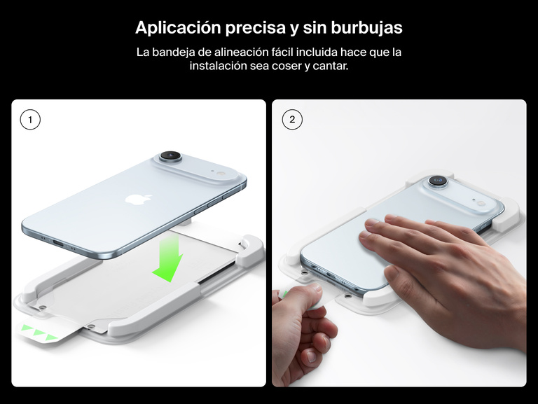 Belkin ScreenForce UltraGlass 2 Screen Protector includes an Easy Align tray for precise, bubble-free installation on iPhone.
