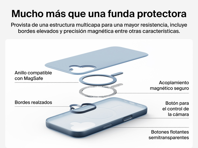 Belkin SheerForce Grip Series Case for iPhone 17 supports MagSafe and Qi2 wireless charging with strong magnetic alignment.