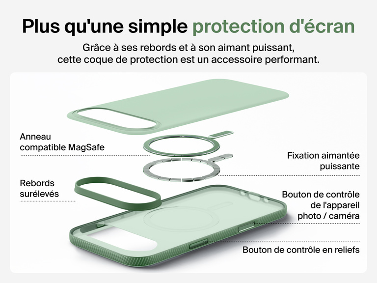 Belkin SheerForce Grip Series Case for iPhone 17 supports MagSafe and Qi2 wireless charging with strong magnetic alignment.