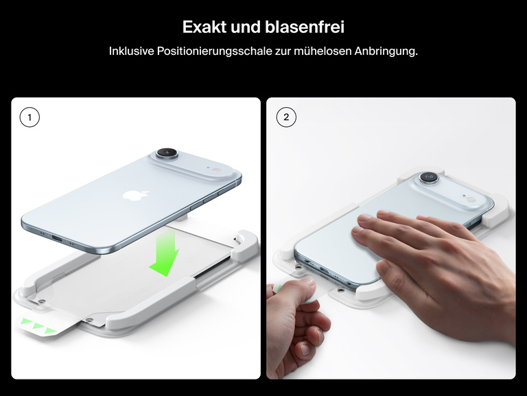 Belkin ScreenForce UltraGlass 2 Screen Protector includes an Easy Align tray for precise, bubble-free installation on iPhone.