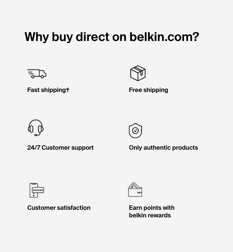Why buy direct on belkin.com?