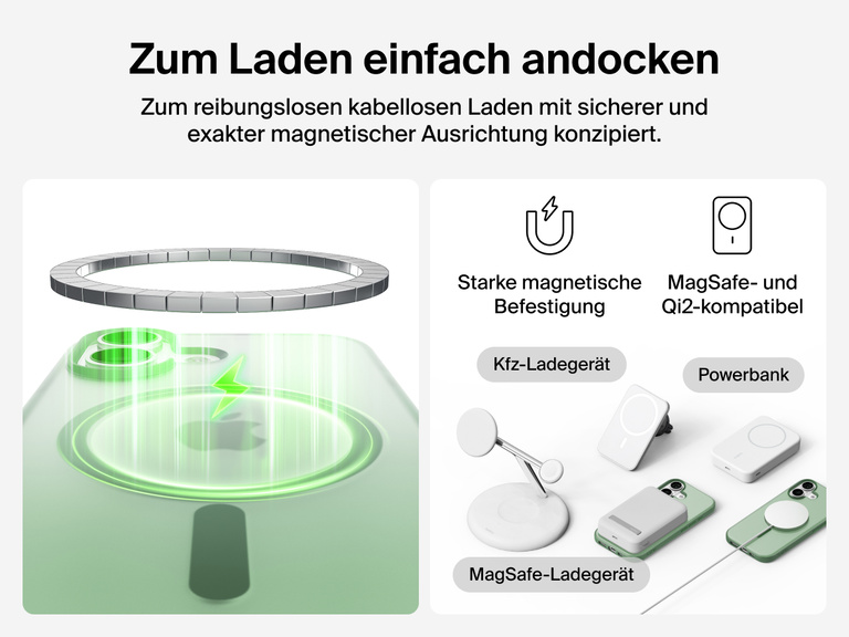 Close-up of Belkin SheerForce Grip Series Case for iPhone 17 with textured edges for secure, comfortable handling.