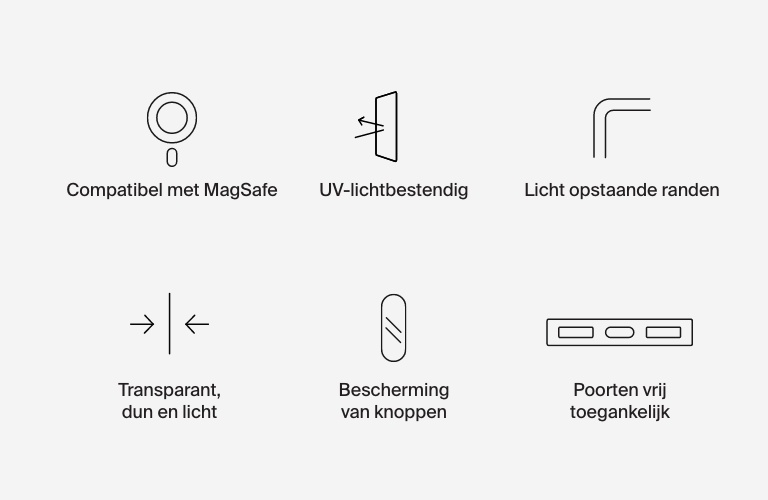 SheerForce™ magnetisch transparant beschermhoesje voor de iPhone