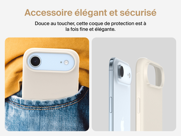Coque de protection Belkin ScreenForce Protect&nbsp;Series pour iPhone&nbsp;17 avec bouton de contr&ocirc;le r&eacute;actif pour l'appareil photo et design en couches pour une protection durable, pr&eacute;cise et magn&eacute;tique.