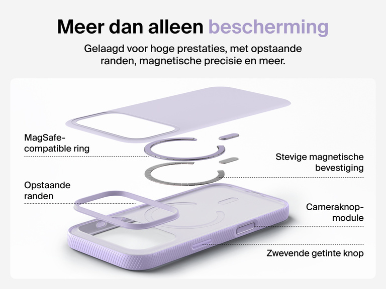 Belkin SheerForce Grip Series Case for iPhone 17 supports MagSafe and Qi2 wireless charging with strong magnetic alignment.