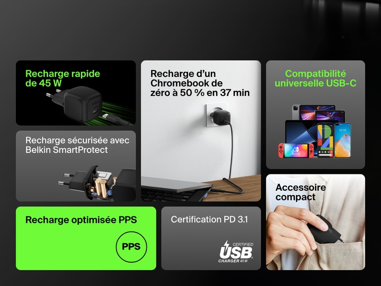 Vue explosée de la pochette de transport Belkin Gaming pour Nintendo Switch 2 et de ses compartiments de rangement pour cartes de jeux, mettant ainsi en avant sa fermeture zippée durable et son filet en maille.