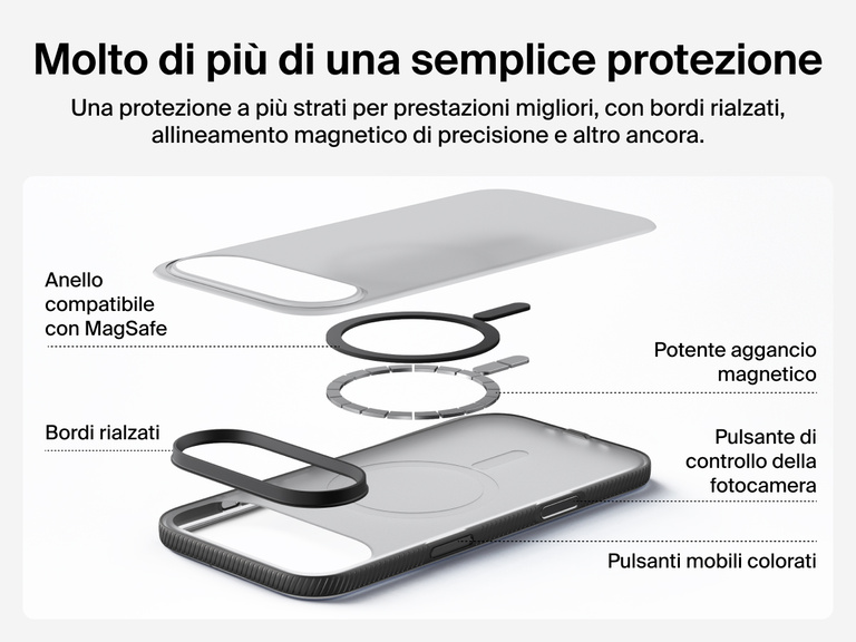 Belkin SheerForce Grip Series Case for iPhone 17 supports MagSafe and Qi2 wireless charging with strong magnetic alignment.
