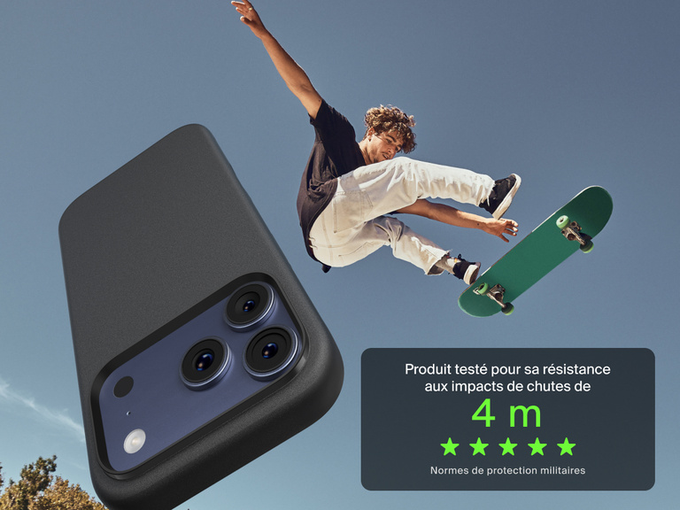 Coque de protection Belkin ScreenForce Protect Series pour iPhone 17 con&ccedil;ue pour &ecirc;tre fine, durable et fiable, tous les jours.