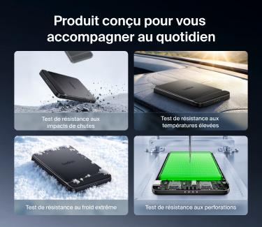 Une recharge rapide avec nos batteries externes USB-C compactes