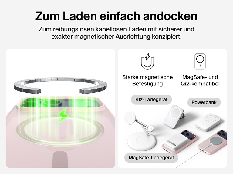 Close-up of Belkin SheerForce Grip Series Case for iPhone 17 with textured edges for secure, comfortable handling.